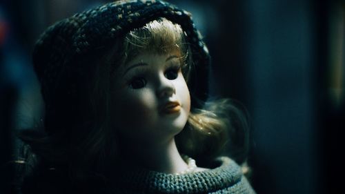 Close-up of doll