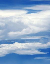 Low angle view of clouds in sky