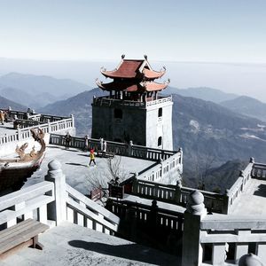 View of traditional building against sky