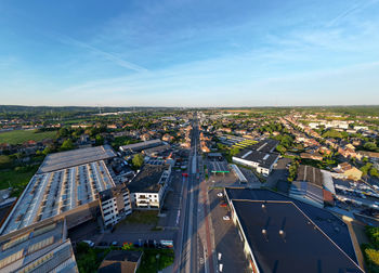 High angle view of cityscape