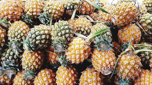 Full frame shot of fruits for sale in market