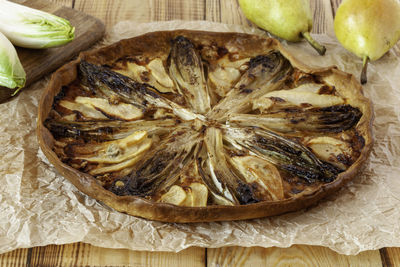 Close-up of food on table