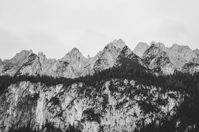 Scenic view of rocky mountains against sky