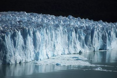 View of frozen sea