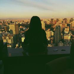 Cityscape at sunset