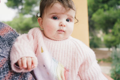 Portrait of cute baby boy