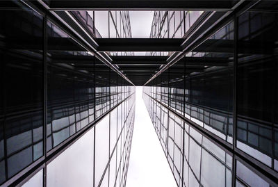 Low angle view of glass building