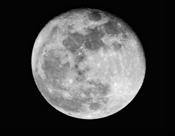 Scenic view of moon against sky at night