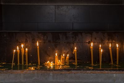 Candles in the chapel