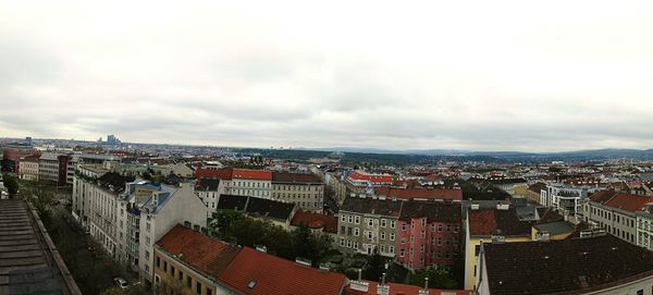 High angle view of city