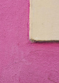 Close-up of pink wall