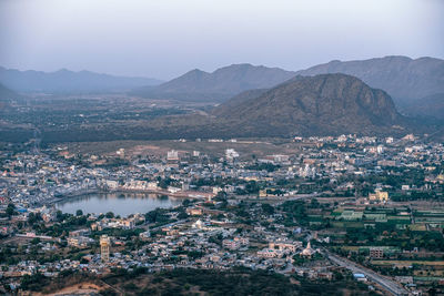 Aerial view of city