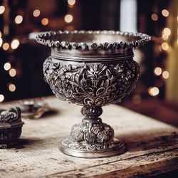 Close-up of trophy on table