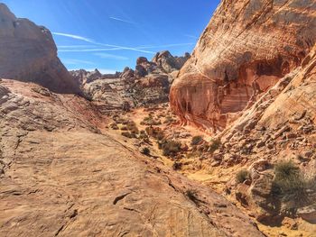 View of rock formations