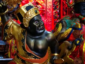 Close-up of buddha statue