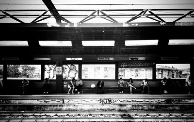 Railroad station platform