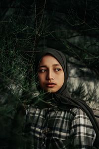 Portrait of a beautiful young woman