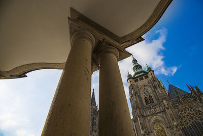 Low angle view of historical building