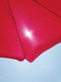 Close-up of red wall