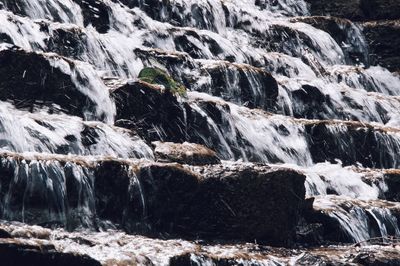 Scenic view of waterfall