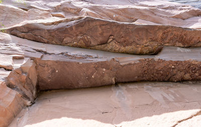 View of rock formations