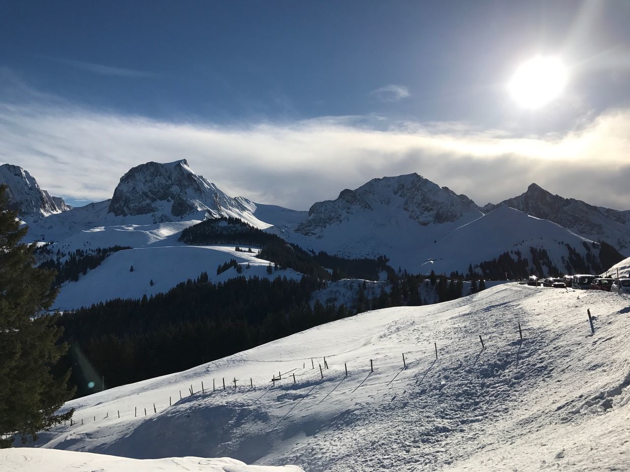 snow, cold temperature, mountain, winter, beauty in nature, snowcapped mountain, scenics, idyllic, outdoors, tranquil scene, mountain range, tranquility, nature, sky, no people, landscape, day