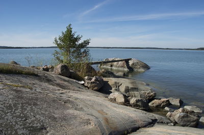 Scenic view of sea against sky