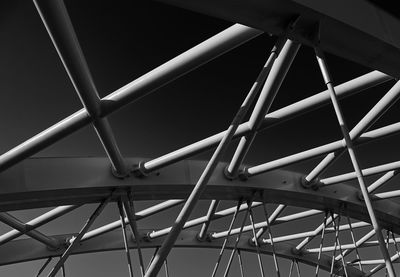 Low angle view of bridge against sky