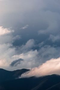 Low angle view of mountain against sky