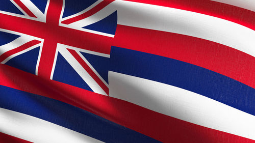 Full frame shot of hawaii state flag