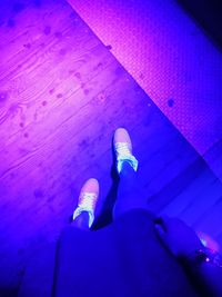 Low section of person standing on floor