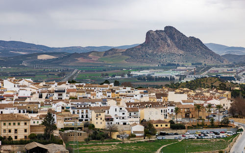 Beautiful panorama of antequera, andalusia, spain