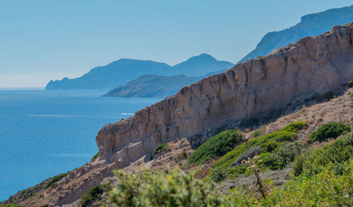 Mediterranean coastal landscape in the south of the island kos greece