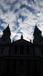 Low angle view of building against sky