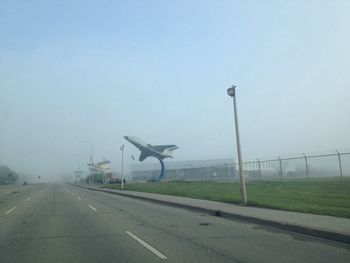 View of road against sky
