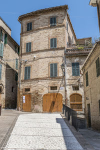 Street amidst buildings in town