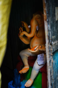 Close up of mannequin
