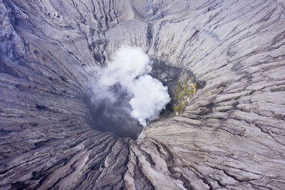 View of volcanic landscape