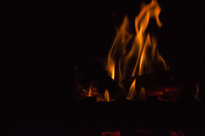 Bonfire at night