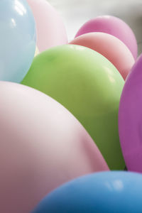Close-up of colorful balloons