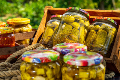 Close-up of food for sale