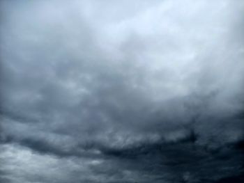 Low angle view of storm clouds in sky