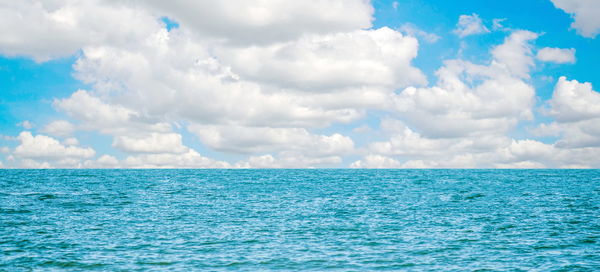 Panoramic view of sea against sky