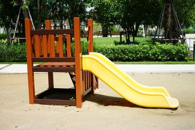 Empty chair in playground