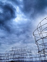 Low angle view of cloudy sky