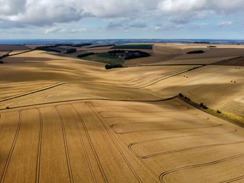 Scenic view of desert against sky