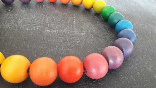 Close-up of multi colored pencils