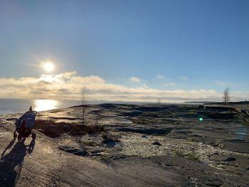 Rocky island on sea