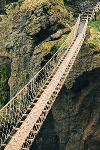 High angle view of bridge