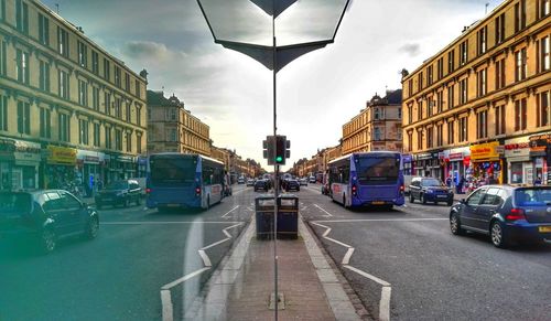 View of city street